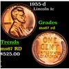 Image 1 : 1955-d Lincoln Cent 1c Grades GEM++ Unc RD