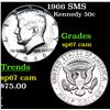 Image 1 : 1966 SMS Kennedy Half Dollar 50c Grades sp67 cam
