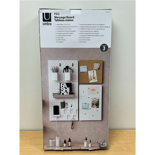 Umbra Peg Message Board look new in box see pics for info / details