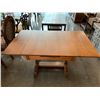 Image 1 : WOOD DINING TABLE WITH PULLOUT LEAFS APPROX 60"X36"X30"
