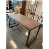 Image 2 : WOOD DINING TABLE APPROX 60"X28"X31"