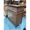 Image 2 : 3 DRAWER WOOD DRESSER APPROX 32"X36"X18" & 2 DRAWER CABINET APPROX 10"X34"X18"