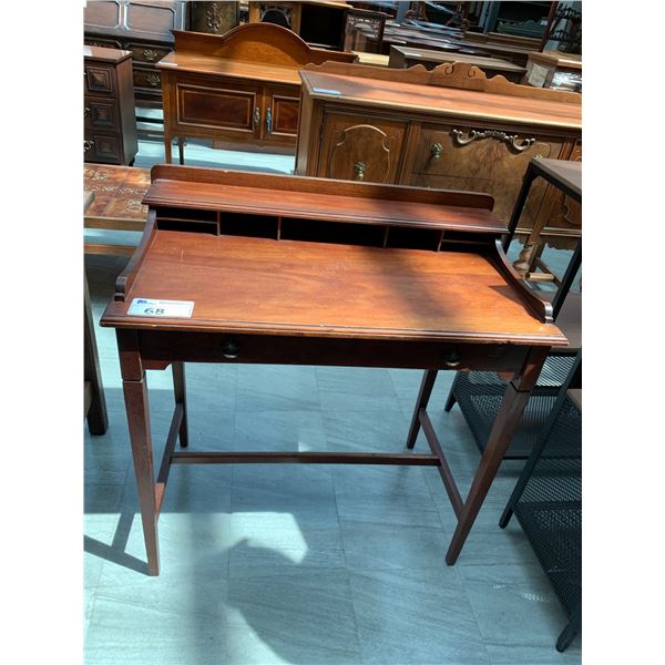 WOOD DESK APPROX 35"X33"19"