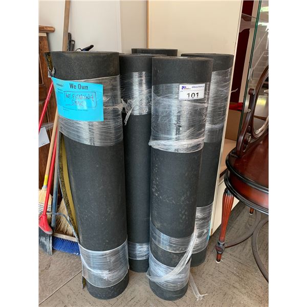 6 ROLLS OF RUBBER MATS