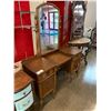 Image 2 : 6 DRAWER WOOD VANITY WITH MIRROR APPROX 68"X51"X19"