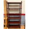 Image 1 : 6 TIER WOOD SHELVING UNIT APPRO 83"X41"X16"