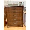 Image 1 : 5 DRAWER WOOD TALLBOY DRESSER APPROX 47"X37"X19"