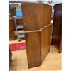 Image 2 : LOCKED 3 DOOR WOOD CORNER CABINET (NO KEY) APPROX 45"X24"X24"