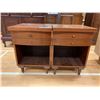 Image 1 : 2 1 DRAWER WOOD NIGHT STANDS APPROX 24"X17"X17"