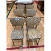 Image 1 : 6 VINTAGE METAL DINING CHAIRS