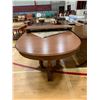 Image 3 : WOOD DINING TABLE APPROX 30"X83"X43" WITH 2 LEAFS (17-1/2")