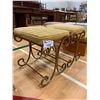 Image 3 : 2 VINTAGE METAL CUSHION TOP STOOLS
