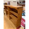 Image 2 : 2 WOOD SHELVING UNITS APPROX 31"X36"X12"