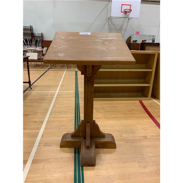 SOLID WOOD PODIUM APPROX 43"X24"