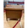 Image 3 : 7 DRAWER WOOD LOCKING DESK (NO KEY) APPROX 32"X61"X35"