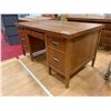 Image 2 : 6 DRAWER WOOD LOCKING DESK (NO KEY) APPROX 31"X60"X34"