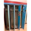 Image 2 : SET OF 4 FULL SIZE METAL LOCKERS APPROX 72"X48"X15"