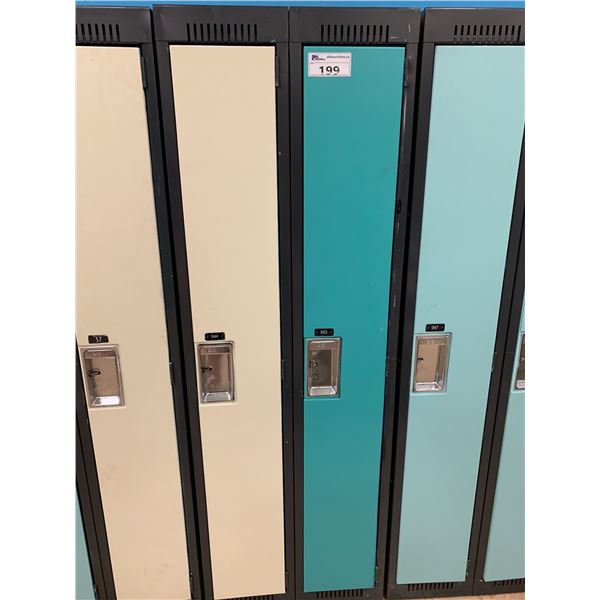 SET OF 2 FULL SIZE METAL LOCKERS APPROX 72"X24"X15"