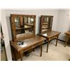 Image 2 : 6 WOOD DRESSING ROOM VANITY'S WITH LIGHTBULBS