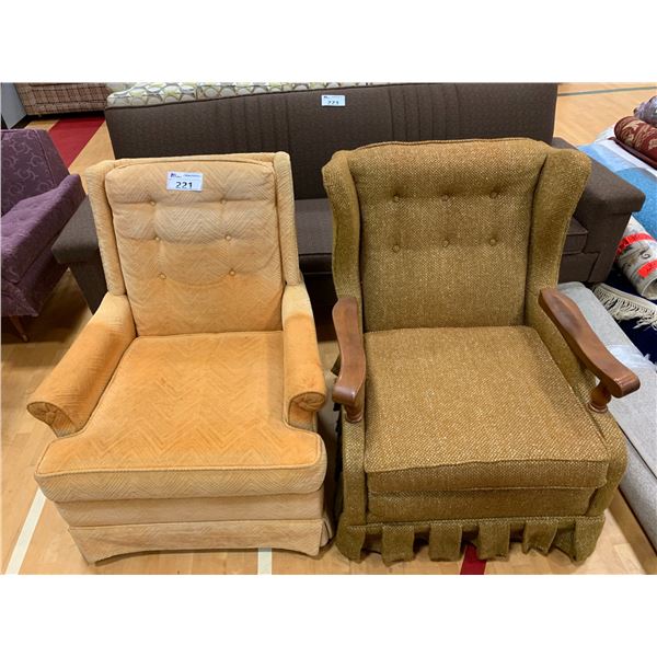 2 VINTAGE LOUNGE CHAIRS