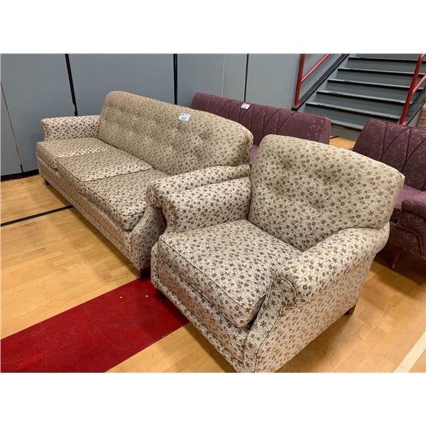 2-PC TUFTED SOFA SET INCLUDING; SOFA & LOUNGE CHAIR