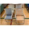 Image 1 : 4 VINTAGE FOLDING LAWN CHAIRS