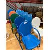 Image 2 : 10 ASSORTED VINTAGE OUTDOOR METAL CHAIRS