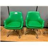 Image 1 : 2 VINTAGE ROLLING OFFICE CHAIRS