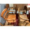 Image 3 : 5 ASSORTED CHAIRS INCLUDING; BOOSTER CHAIRS, VINTAGE STOOLS & MORE