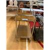 Image 2 : MOBILE METAL & WOOD SERVING CART