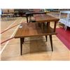 Image 2 : 2 2 TIER WOOD END TABLES APPROX 24"X26"X16"