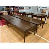 Image 4 : 7-PC TABLE SET INCLUDING; 4 COFFEE TABLES APPROX 18"X53"X24" & 3 END TABLES APPROX 25"X24"X24"