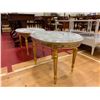 Image 1 : 2 WOOD MARBLE TOP END TABLES APPROX 17"X26"X18"