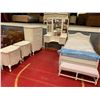 Image 1 : 6-PC BEDROOM SET INCLUDING; SINGLE SIZE BED WITH MATTRESS, VANITY, DRESSER, 2 NIGHTSTANDS & BENCH