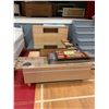 Image 1 : ASSORTED ITEMS INCLUDING; DOUBLE BED FRAME, MIRROR, SHELVES & MORE