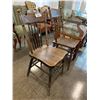 Image 2 : 2 VINTAGE WOOD DINING CHAIRS