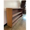 Image 2 : 3 TIER WOOD SHELVING UNIT APPROX 33"X60"X12"
