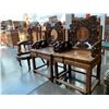 Image 2 : 2 CARVED WOOD CHAIRS & WOOD CHAIR MISSING SEAT