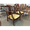 Image 2 : 2 ASSORTED SIZE MATCHING WOOD CHAIRS