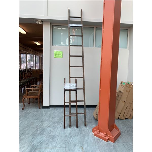 10' WOOD LADDER & 3' WOOD LADDER