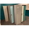 Image 2 : ASSORTED FULL SIZE METAL LOCKERS (MUST TAKE ALL, LIGHT COVERS NOT INCLUDED)