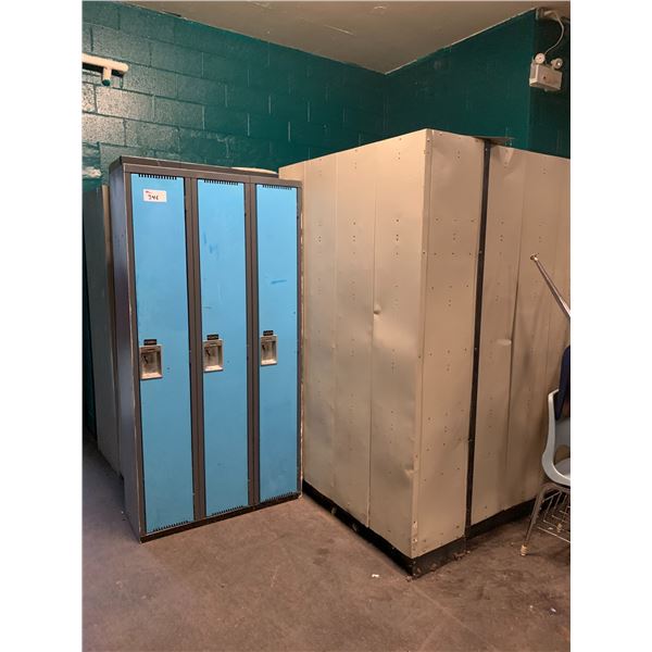 ASSORTED FULL SIZE METAL LOCKERS (MUST TAKE ALL, CHAIRS NOT INCLUDED)