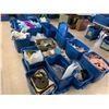 Image 1 : TOTES OF ASSORTED ITEMS INCLUDING; STUFFED ANIMALS, BABY DOLLS, BOOKS, COOKWARE & MORE