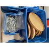 Image 5 : TOTES OF ASSORTED ITEMS INCLUDING; BREAKAWAY GLASS, FAKE FOOD, DISHWARE, SERVING CART & MORE (TAB...