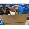 Image 13 : LARGE LOT OF ASSORTED ITEMS INCLUDING; FOOTBALL EQUIPMENT, PROP SIGNS, DRUMS, GARDEN DCOR, MOBILE...