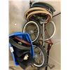 Image 2 : ASSORTED BICYCLE PARTS INCLUDING; FRAMES, TIRES, SEATS & MORE