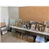 Image 1 : ASSORTED PHOTO FRAMES & MIRRORS (TABLE NOT INCLUDED)