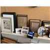 Image 5 : ASSORTED PHOTO FRAMES & FRAMED ART