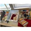 Image 5 : ASSORTED ITEMS INCLUDING; DESK TOP GUMBALL MACHINE, ASSORTED BASKETS, SEWING/KNITTING SUPPLIES, S...