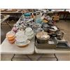 Image 1 : ASSORTED ITEMS INCLUDING; STAND MIXERS, POTS & PANS, CASSEROLE DISHES, SERVING DISHES & MORE (TAB...